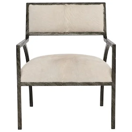 Contemporary Upholstered Iron Chair